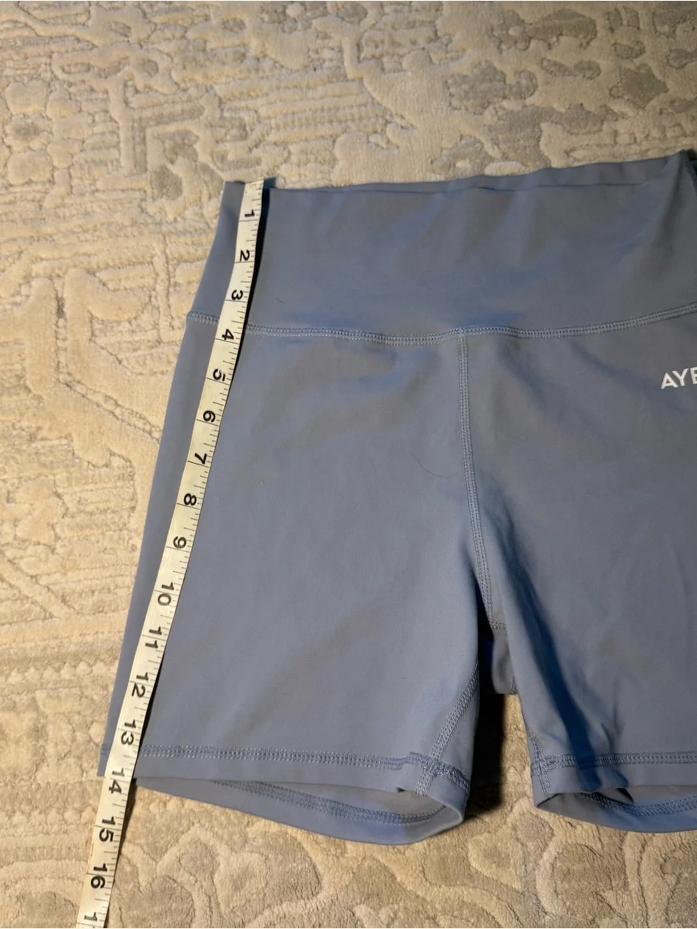 AYBL gym gray biker shorts size M 🫧